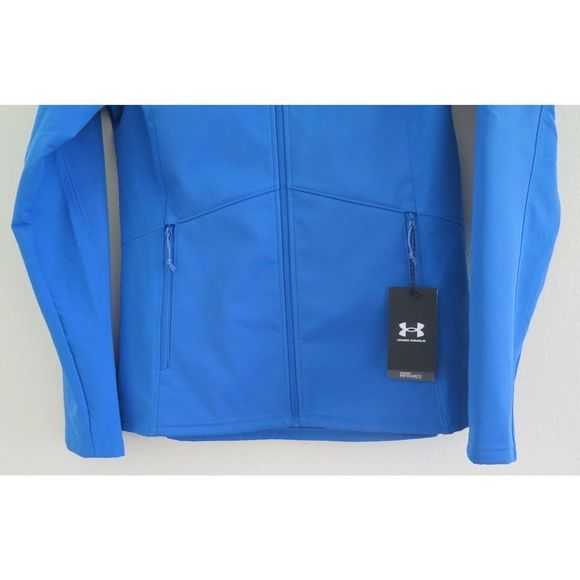 Under Armour 1321442 474 Womens Sz M Blue ColdGear Infrared Shield Jacket $100+ - Picture 4 of 6